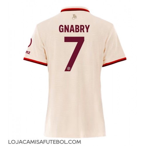 Camisa de Futebol Bayern Munich Serge Gnabry #7 Equipamento Alternativo Mulheres 2024-25 Manga Curta